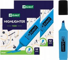 24x Textmarker Blau Schräge